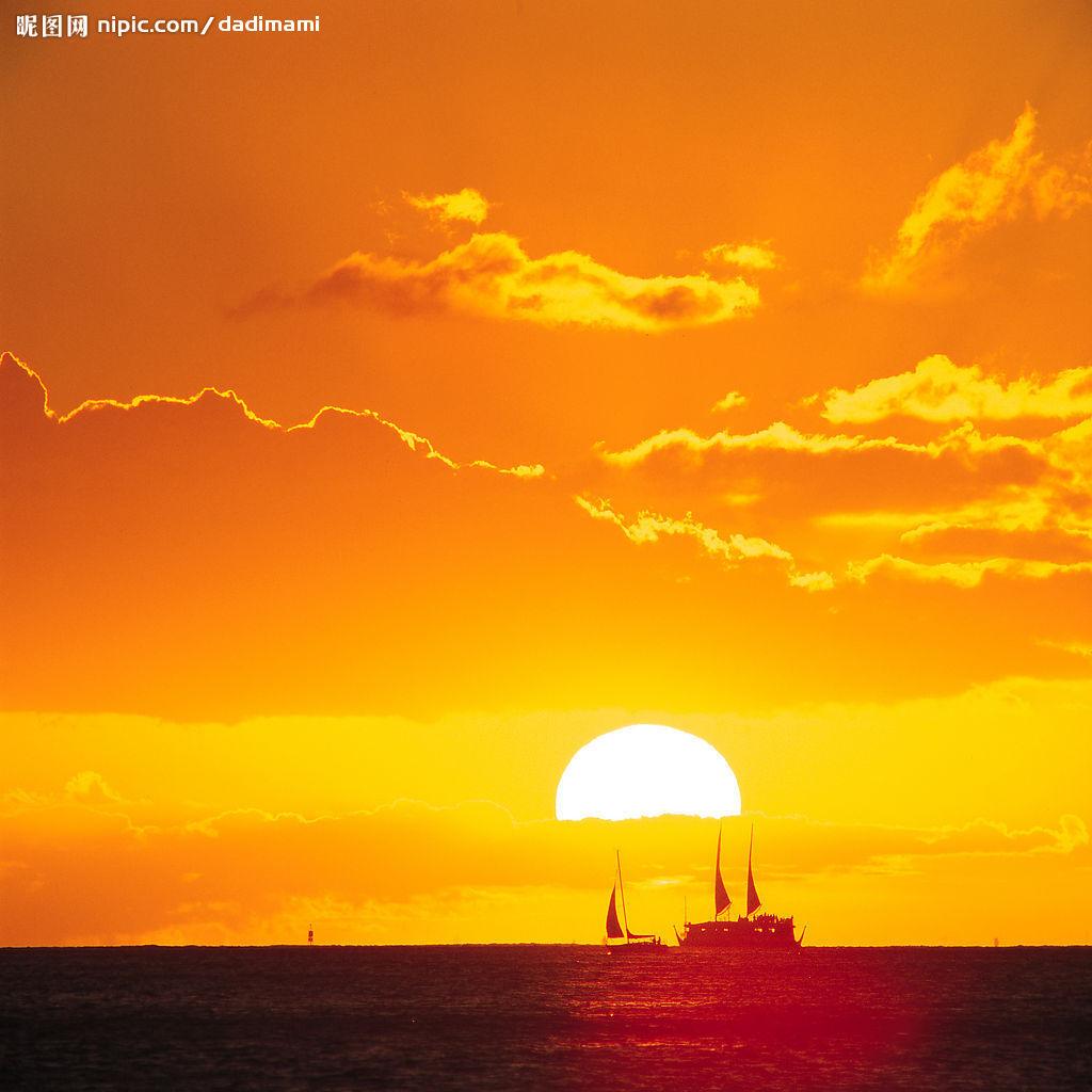 网上找到的照片,不知道真实度(一张夕阳和一张日出)如何辨别?