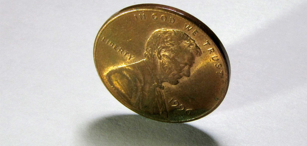 抛硬币并不是绝对公平的游戏。图片： MagnuMicah/Flickr