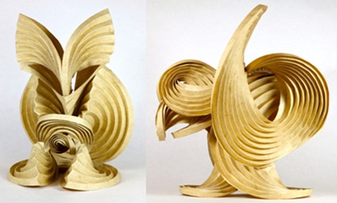 origami sculpture(曲面折纸雕塑),这种艺术形式起源于1920年的包豪斯